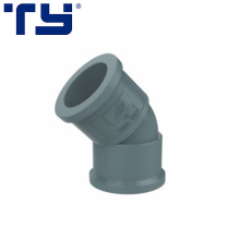 High Quality PVC Plastic NBR 5648 Water Connection Rubber Pipe Fittings 45 Degree Elbow
